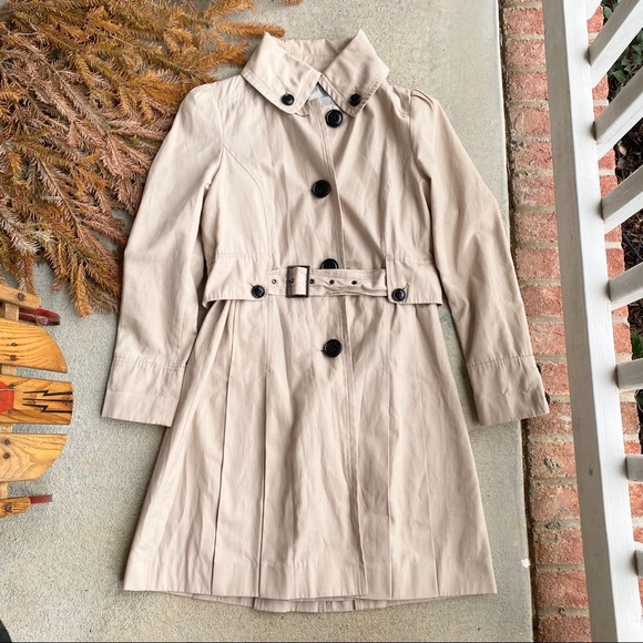 Steve Madden Jackets & Blazers - Steve Madden Belted Stand Collar Trench Coat